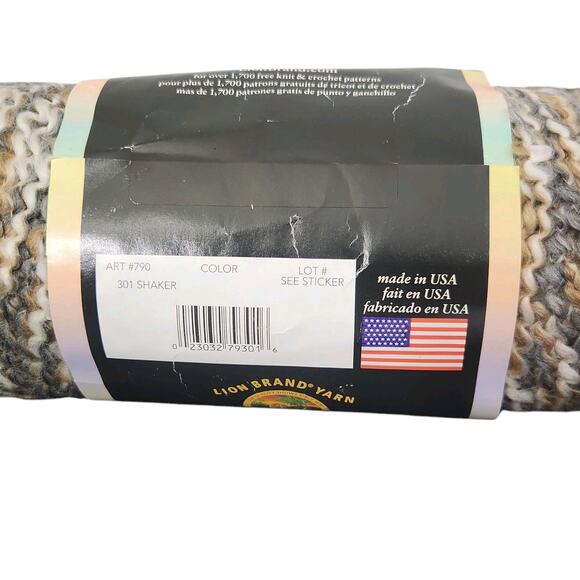 Homespun Lion Brand Yarn Shaker 301 Lot 2 Skeins Bulky Textured 6oz Acrylic - Picture 3 of 3
